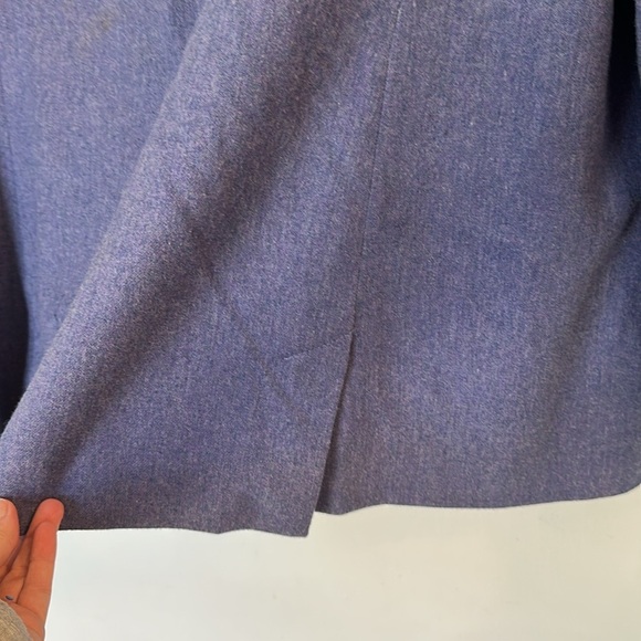Vintage Pendleton 100% Virgin Wool Blazer Jacket Button Front Women Size 16 Blue - Picture 6 of 6